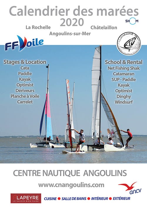 Calendrier des Marées 2020 La Rochelle Chatelaillon Ré Aix Angoulins CNA