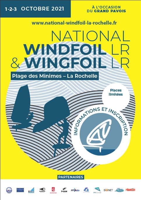 Affiche temporaire national windfoil La Rochelle 2021