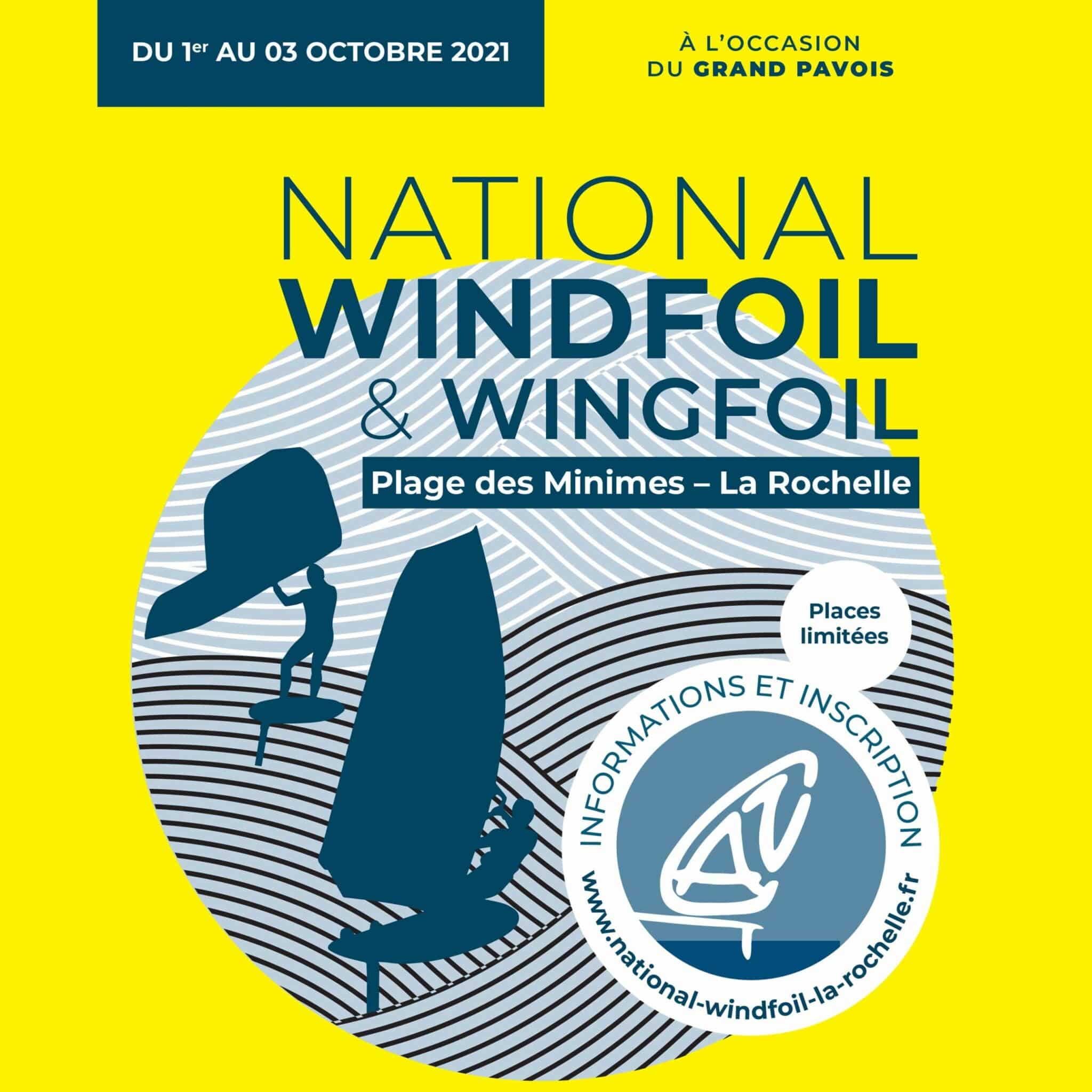 Affiche du National Windfoil et Wingfoil La Rochelle 2021