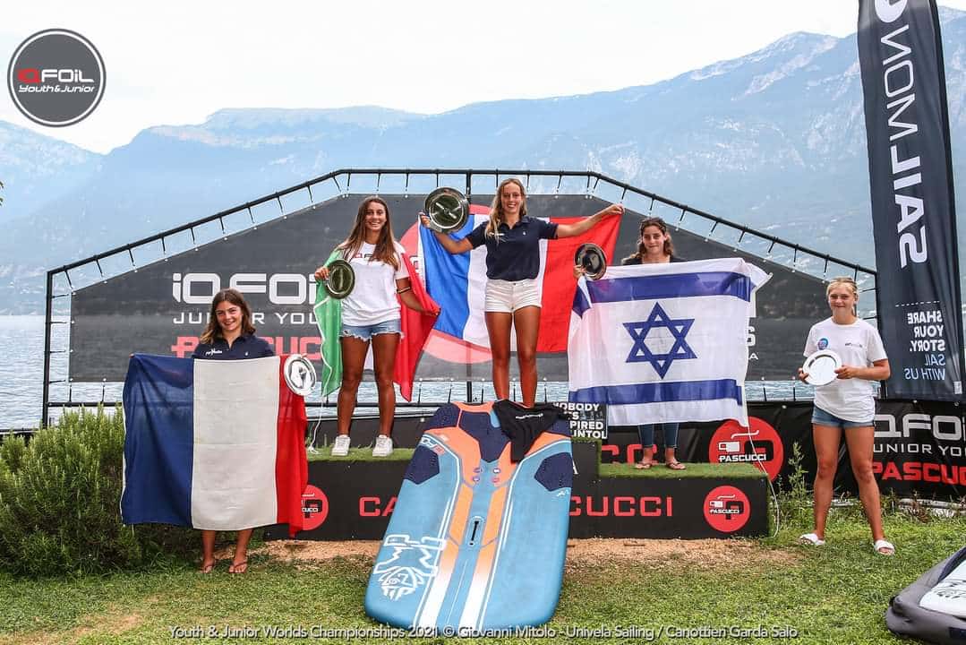 Manon Pianazza titrée Championne du Monde IQFOIL 2021 (Lac de Garde)